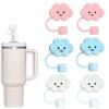 Anti-Dust Straw Tip Covers Cloud Shaped Silicone Cloud Straw Covers for Travel Hiking