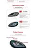 14-22 Porsche Macan Headlight Assembly: New Four-Eye Matrix Front Lights with Daytime Running Feature