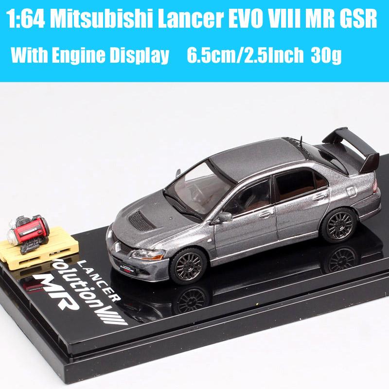 Hobby Japan Масштаб 1/64 Mitsubishi Lancer GSR RS Evolution EVO IX VII IV VIII Ralliart Модель Раллийного Автомобиля Литье под давлением Игрушечные Машинки HJ64