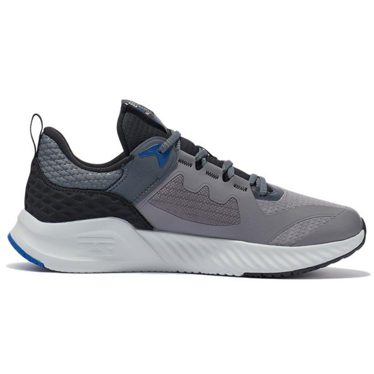 Li Ning Мягкая амортизация Zero Скользкая подошва Износостойкие Низкие Спортивные Повседневные Кроссовки Мужские Черно-серые AGLR235-2