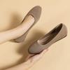 Весенне-осенняя мода для отдыха, женская обувь на плоской подошве с круглым носком, вязаная удобная эксклюзивная обувь, женские туфли-лодочки для офиса