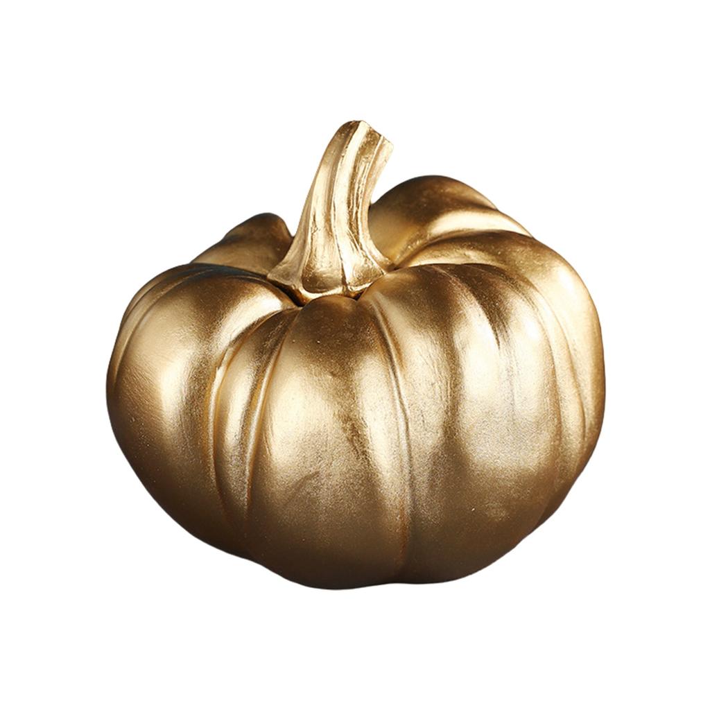 Pumpkin Autumn Decors Outdoor Gold Pumpkins Decorative Pumpkins Halloween Pumpkin Decors Artificial Pumpkins Fall Decors