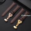 18mm 20mm 22mm Leather Watchband 12mm 14mm 16mm Quick Release Strap Men Women Leather Watch Band Butterfly Clasp Watch Strap