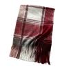 Extra Long Imitation Cashmere Plaid Scarf for Women Winter Fashion Tassel High End Shawl Literary Men's Scarf
