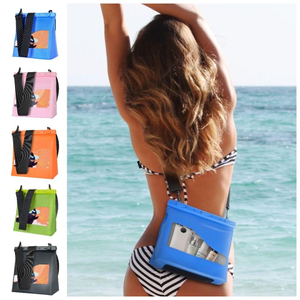 Adjustable Shoulder Strap Waterproof Shoulder Bag PVC Crossbody Bag The Water-sprinkling Festival