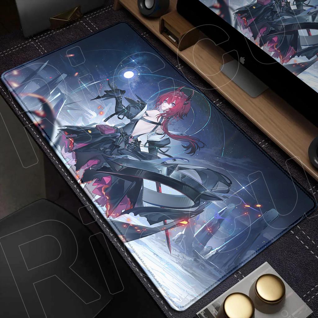 HD Печать Arknights Endfield Коврик для мыши Аниме Девушка Laevatein Коврик для мыши Большой Геймерский XXL Коврик для ноутбука Игровой ПК Аксессуары Настольный коврик