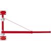 Electric Hoist Support Arm, 600 kg Max Load Capacity, Electric Hoist Holder Swing Arm with Pole, Steel Hoist Frame, 180° Swivel Scaffold Hoist Lifting
