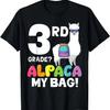 3rd Grade Alpaca My Bag Llama First Day of School T-Shirt