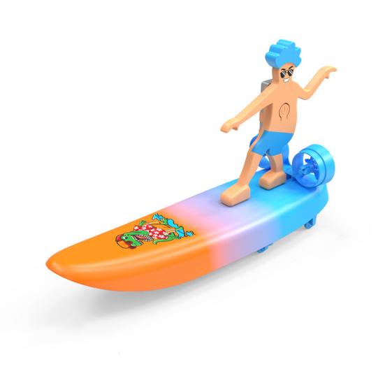 Амфибийная доска для серфинга с дистанционным управлением 2,4 ГГц, водонепроницаемая, радиоуправляемая гоночная скоростная лодка, скейтборд, электрическая, стоячая