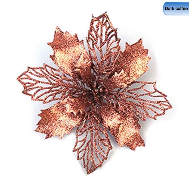 Новогоднее украшение Рождественский цветок, 5 шт