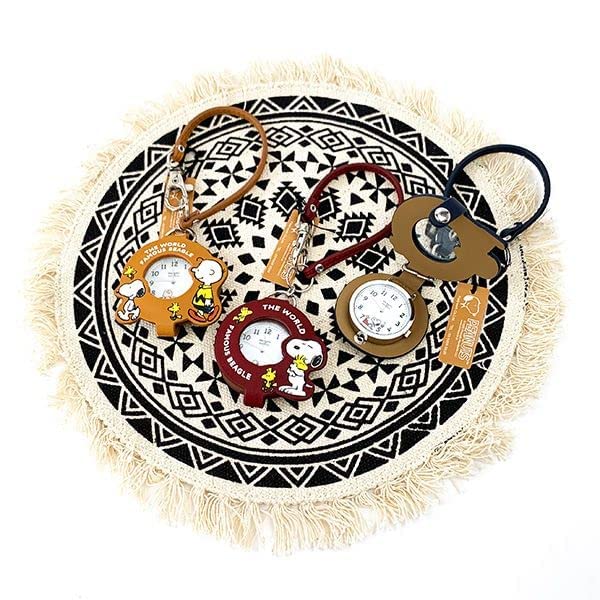 Карманные часы Snoopy с подвеской в виде сумки-лупы, темно-синие [Fieldwork] PNT028-3 женские