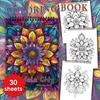 30 листов Книга-раскраска для взрослых на спирали, 11,2 x 8,3 дюйма, бумага плотностью 100 г/м², идеально подходит для подарков к возвращению в школу, подарков на Хэллоуин