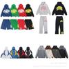 Mens Streetwear Hoodie Jogger Pants Set Casual Loose Fit Cotton Tracksuit Outfit