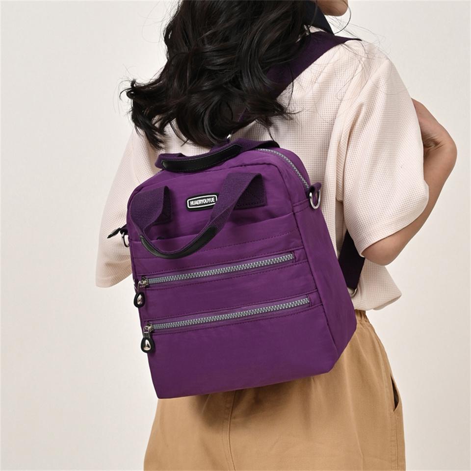 Модный водонепроницаемый нейлоновый рюкзак, женский повседневный рюкзак, сумка на плечо, нейлоновая школьная сумка большой вместимости, рюкзак