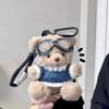 Плюшевый кулон Пилот Медведь Милая кукла Медведь Животное Брелок Подвеска для сумки Подарок на День защиты детей Подвеска для пары