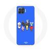 Чехол для Oppo A93 BTS BT21 Tata Chimmy Cooky Rj Koya Shooky И Mang Слушают музыку Голубой фон
