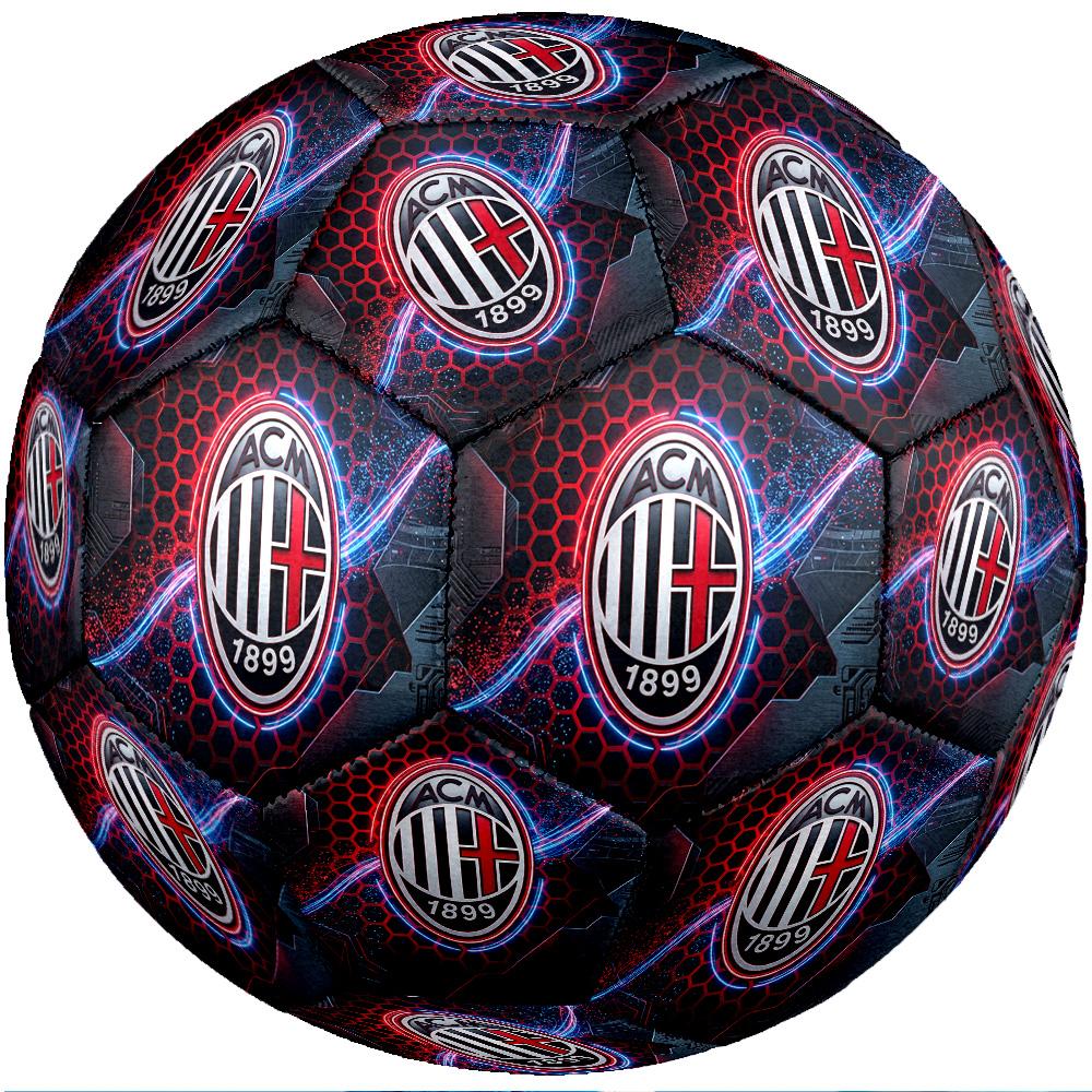 Футбольный мяч в тематике AC Milan, размер 5. Мягкий на ощупь, профессиональный тренировочный мяч для занятий спортом на открытом воздухе.