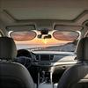 2pcs Anti-Glare Car Sunshade Effective UV Protection Clear Vision Sunlight Block for Safe Driving