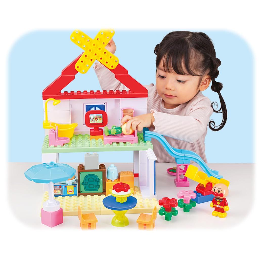 Blocklabo Block Lab Build a Bread Factory and a Big Anpanman Block Ages 3 and Up [BANDAI] House! Bucket,