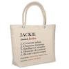 Sac De Plage - PLANETEE - Jackie Définition - Coton - Beige - Grande Contenance
