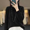 Women's Pullovers Fall/winter High-quality Soft Sweater with Half High Neck and Thick Cashmere Sweater Top Plus Size