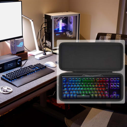 (Case Only) REALFORCE Topre GX1 Rapid Trigger Gaming Keyboard Storage Case, Black - co2CREA