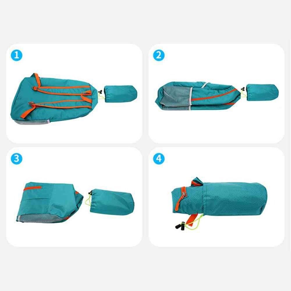 with Drawstring Storage Bags Foldable Backpack Zipper Travel Bag Lightweight Nylon Bag Travel