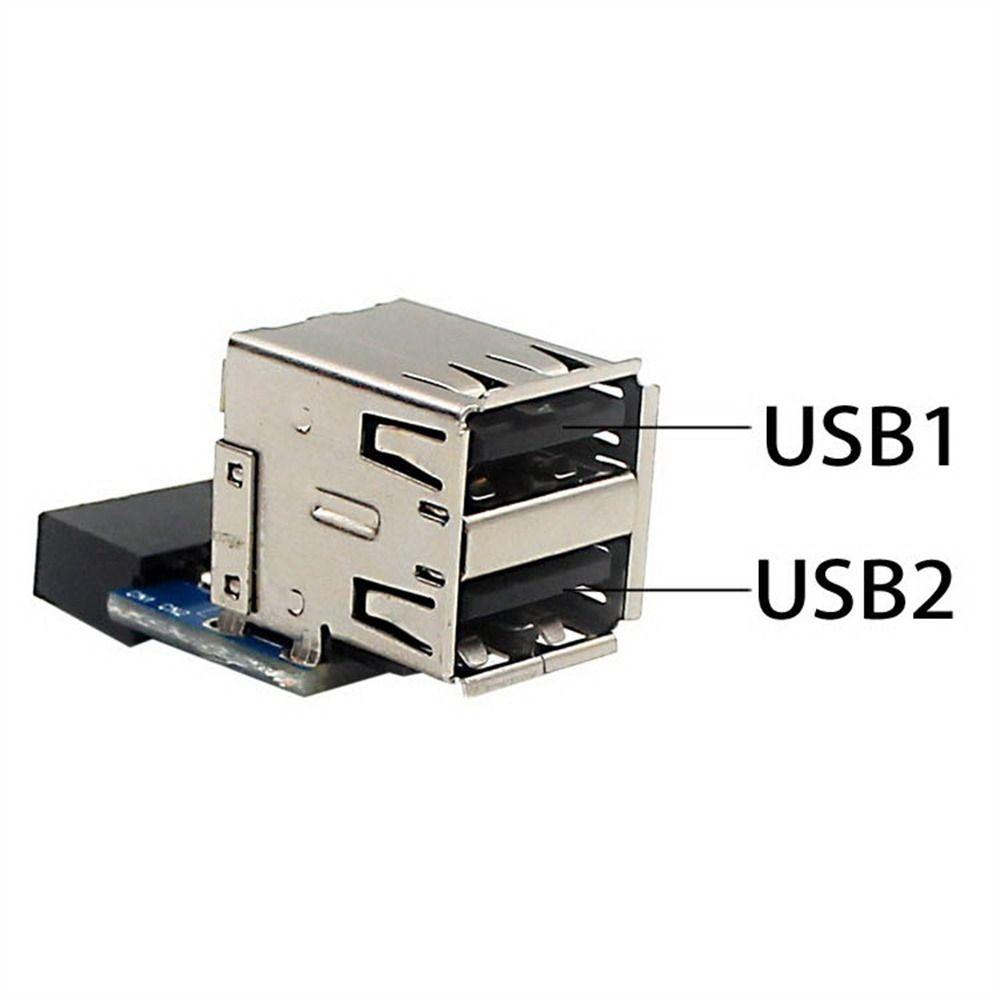 Converter Adapter Cable Converter USB 2.0 Adapter USB Double Layer Adapter Motherboard Header