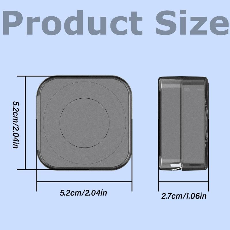 Dustproof Charging Case Cover for Fitness Rings Health Monitoring Health Rings Charger Box TPU Cover for Travel Outdoor