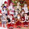 1PC Festive Santa Claus Decor for Shop Displays Handcrafted Santa Ornament for Mantle