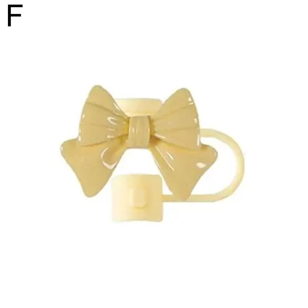 Bow Straw Cap Covers Toppers Silicone Straw Covers Cap Accessories For Stanley Cups 30&40 Oz Tumbler Dust Proof Plugs Protector