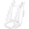 Outus Set of 4 Plastic Pen Holder 6-slots Display Stand Eyebrow Pen Stand Makeup Brush Rack Organizer for Home School and Office Use