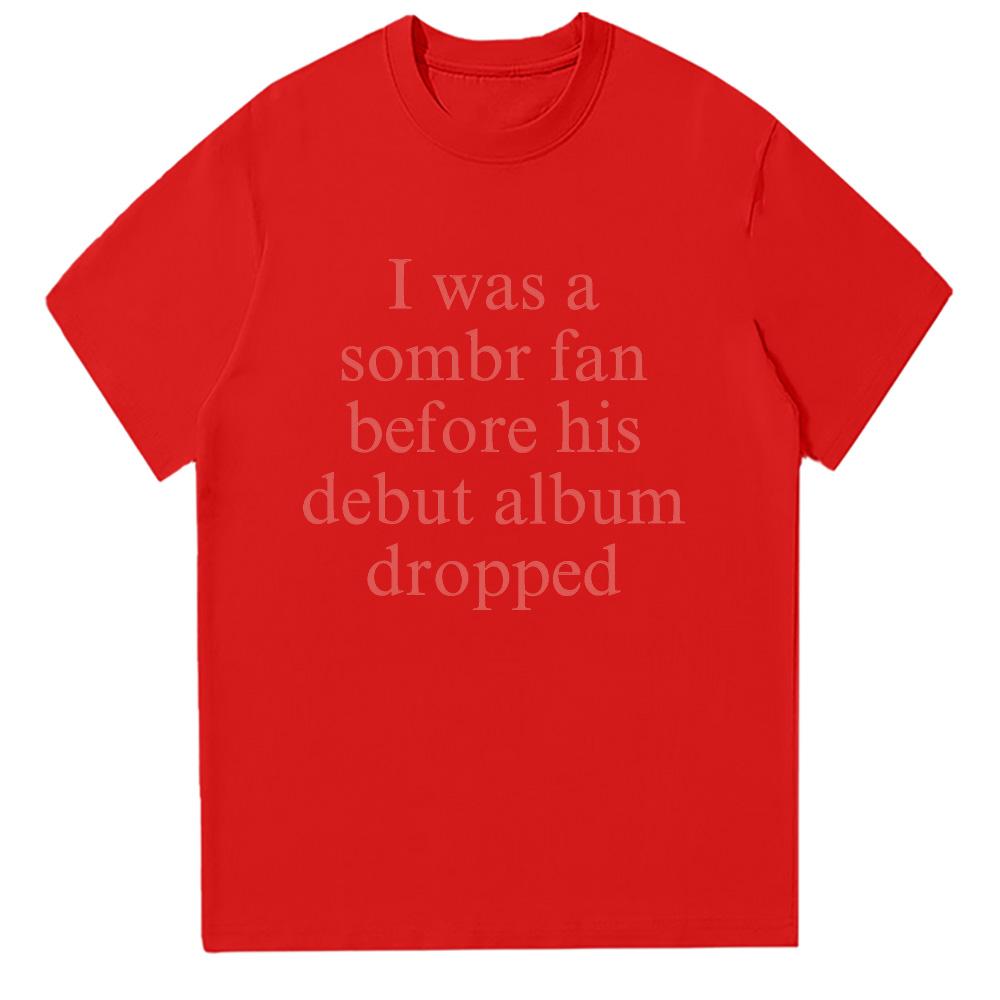 Sombr I Barely Know Her Merch T Shirts Summer Short Sleeve Fan Merch Men Women Fashion Clothing Fashion Cotton Tees Casual Trend