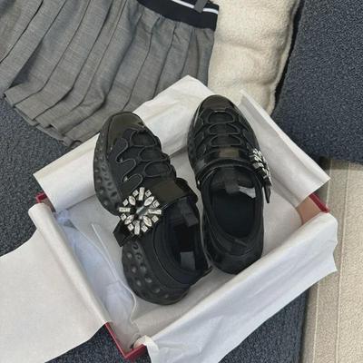 Женские спортивные туфли Migua Niche Style на платформе с сетчатым дизайном и квадратной ромбовидной пряжкой