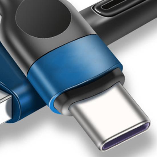 Плетеный дата-кабель 5А Type-C для быстрой зарядки мобильного телефона, шнур для передачи данных, провод для зарядки