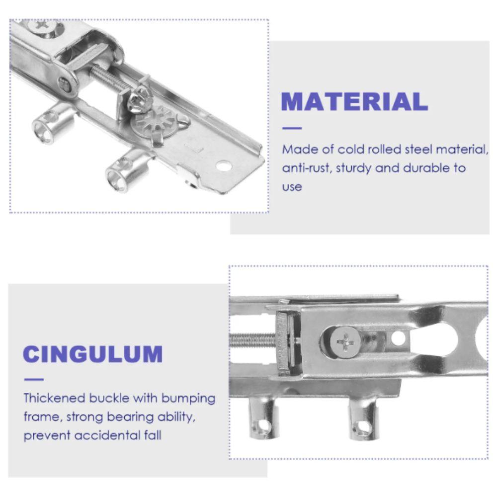Heavy Duty Steel Cabinet Hanger Conceal Hidden Professional Steel Wall Mount Hanger Stable Mounting Adjustable