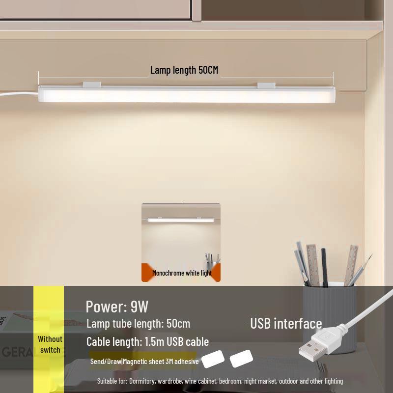 Eye-Protective USB Study Lamp - Magnetic Night Light for Desk & Bedroom