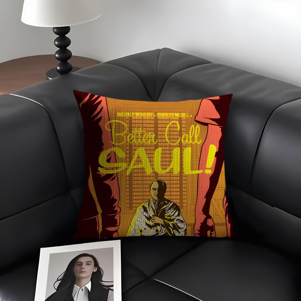 B-Better C-Call Saul ТВ Сериал Наволочка Натуральный Лен Органическая Ткань Двусторонняя Печать Диван Домашний Декор Подарок Наволочка