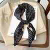 Houndstooth Imitation Silk Korean Version Retro Square Scarf Fashionable Collarbone Scarf Women's Decorative Small Scarf Kicker Bag Women