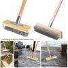 Stainless Steel Wire Floor Brush Head 11.8Inch 19.68Inch Heavy Duty Scrubber for Concrete Stains Outdoor Deck Garage