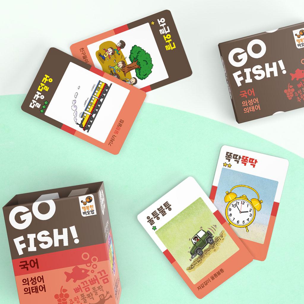 Happy Baobab Go Fish Korean Onomatopoeia & Mimetic Words Family Card Game (Ages 6-7)
