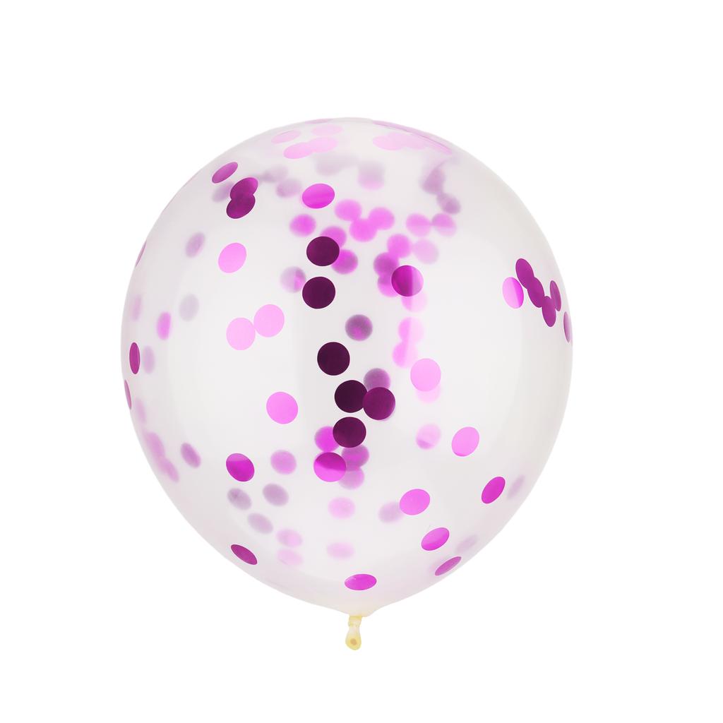 1 шт. Набор 12 дюймов розовый латекс для дня рождения прозрачные шары конфетти прозрачные шары конфетти шары