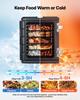 Insulated Food Pan Carrier, 75 L Non-Electrical Food Warmer, with Wheel & 304 Stainless Steel Latch, LLDPE Stackable Hot Box, for Various Pan