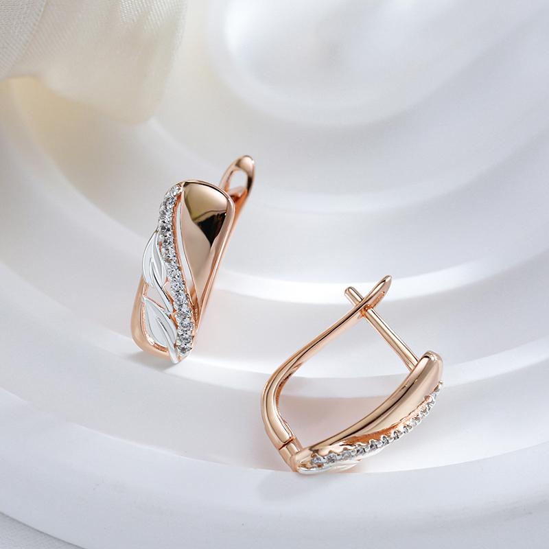 Серьги серебряного цвета с тиснением белого циркона, позолоченные для женщин, винтажные свадебные украшения