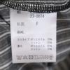 n'Or LABEL Striped Pattern Long Sleeve Shirt Switching Parker F Gray Women Used