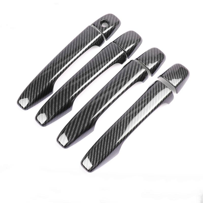 Car Decoration Door Handle Cover ForToyota Avensis T270 2010-2018 Cars Accessories Carbon Fiber Exterior Styling Stickers