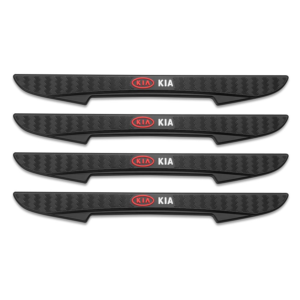 AABIY1 4Pcs Car Wheel Center Hub Cap With Crash Anti Collision Protector Strip For KIA Sportage GT RIO Ceed Picanto Pegas Sorento Niro