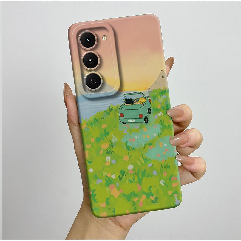 Чехол для Tecno Spark 40 Pro 40Pro+ Plus 4G Эстетичный Цветочный Чехол для Телефона Тонкий Жидкий Силикон Защита от Падений Мягкий Чехол