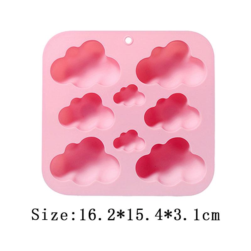 3D Облако Форма Шоколад Силиконовая Форма DIY Декор Торта Инструмент Для Выпечки Пористая Форма Для Бисквита Пудинга Кубики льда Мыло Свечи Форма Подарки