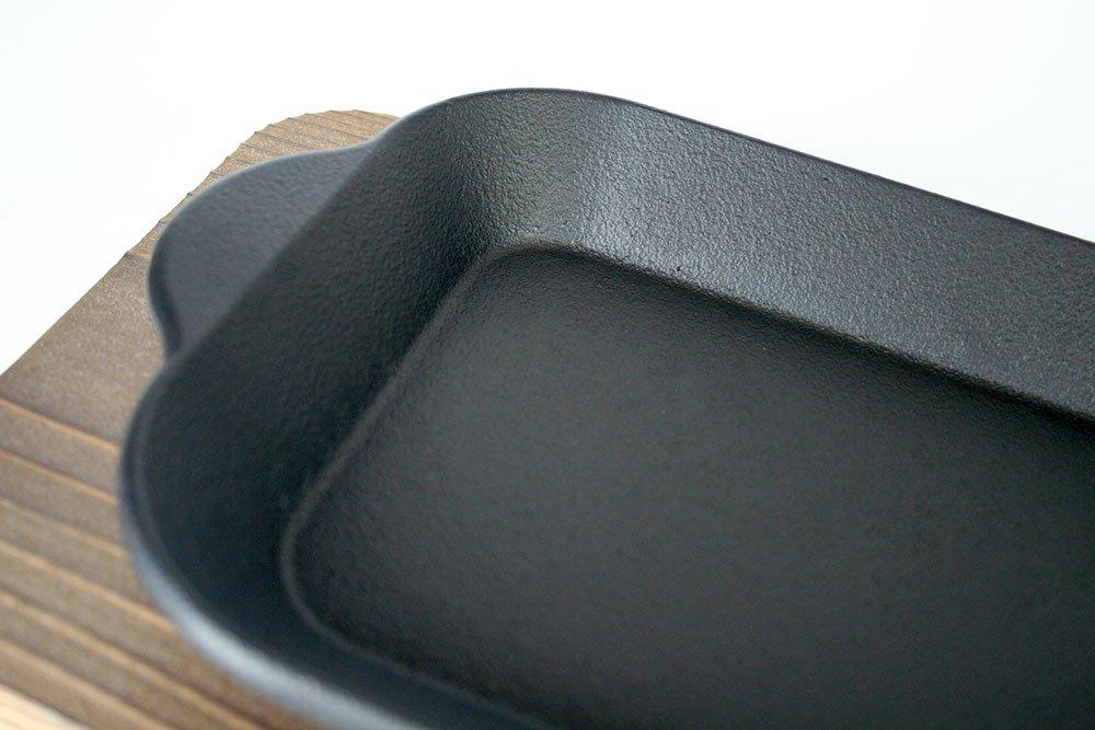 Made In Japan Nanbu Tekki Wooden Stand and 1 IH Flame Oven Compatible Frying Pan Grill ``Anything Grill'' (with Handle) compatible/Open